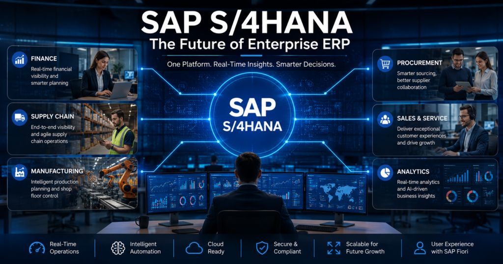 SAP S/4HANA ERP platform for modern enterprise operations